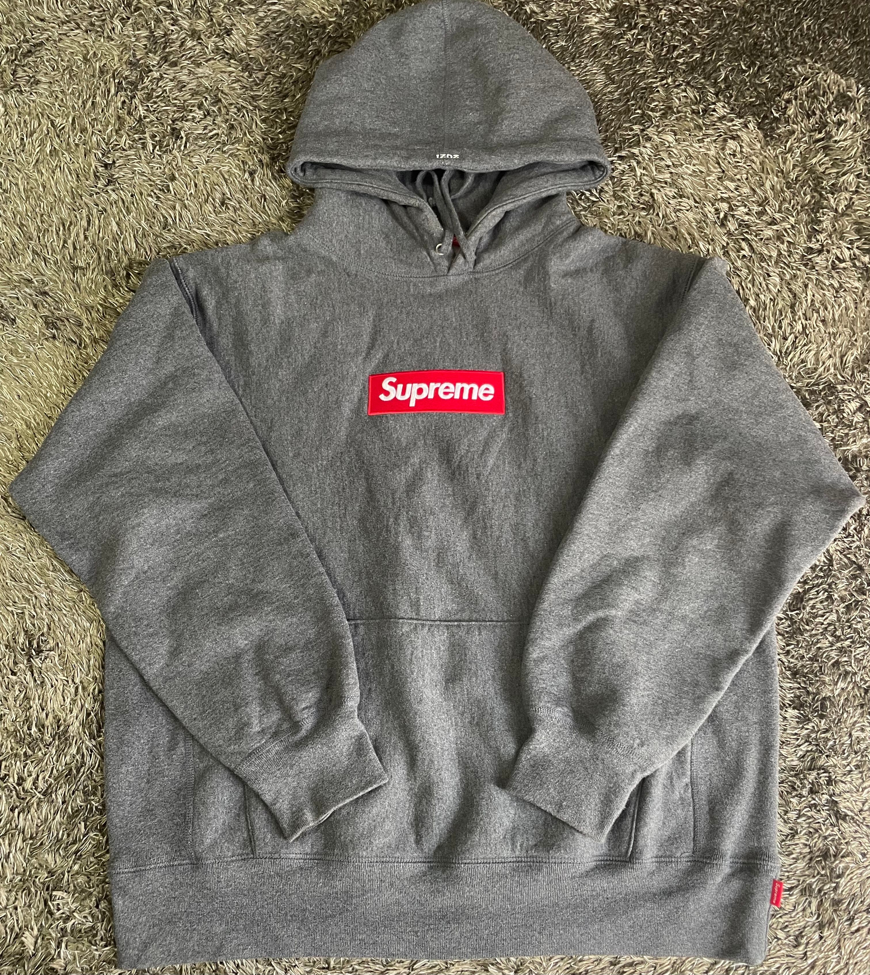 Supreme Box Logo Hooded Sweatshirt "Charcoal" (21FW)
