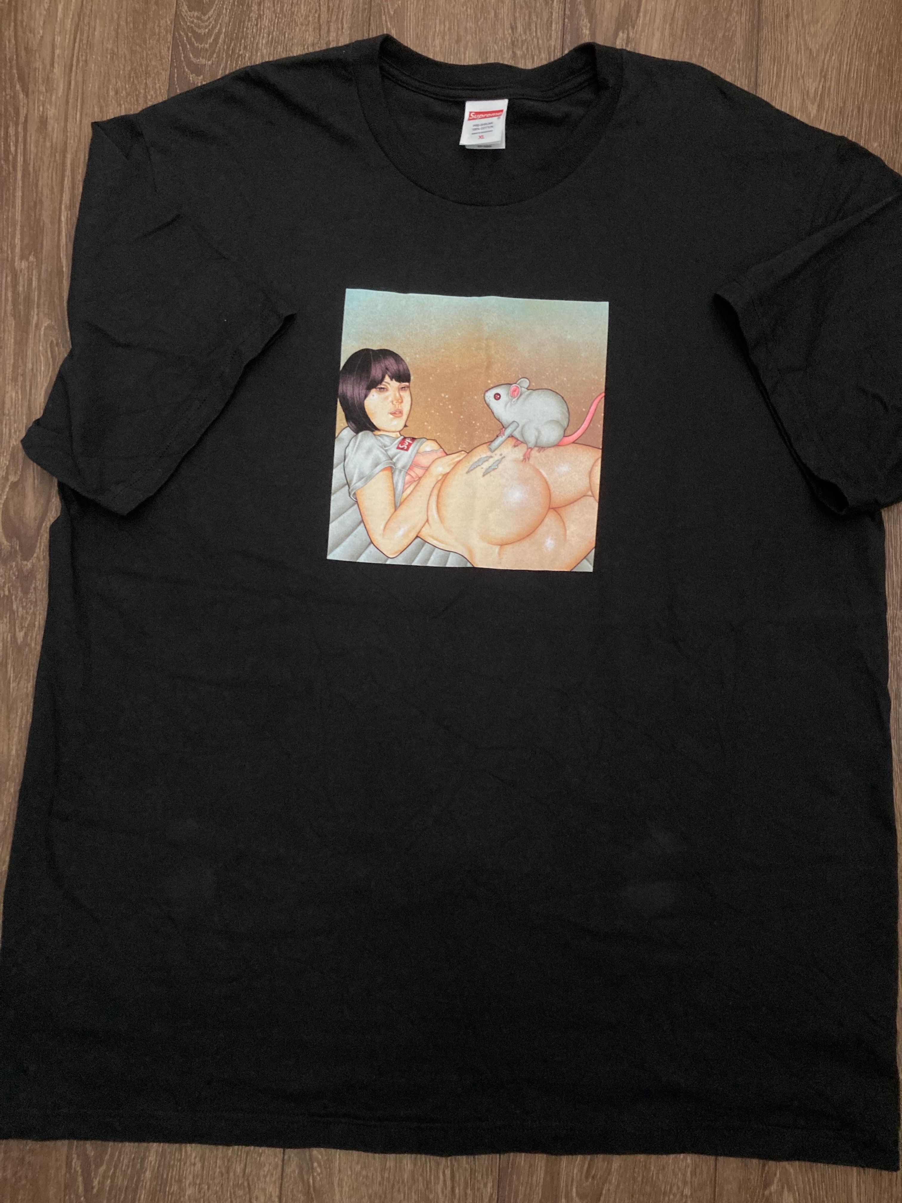 シュプリーム マウス Tシャツ "ブラック"