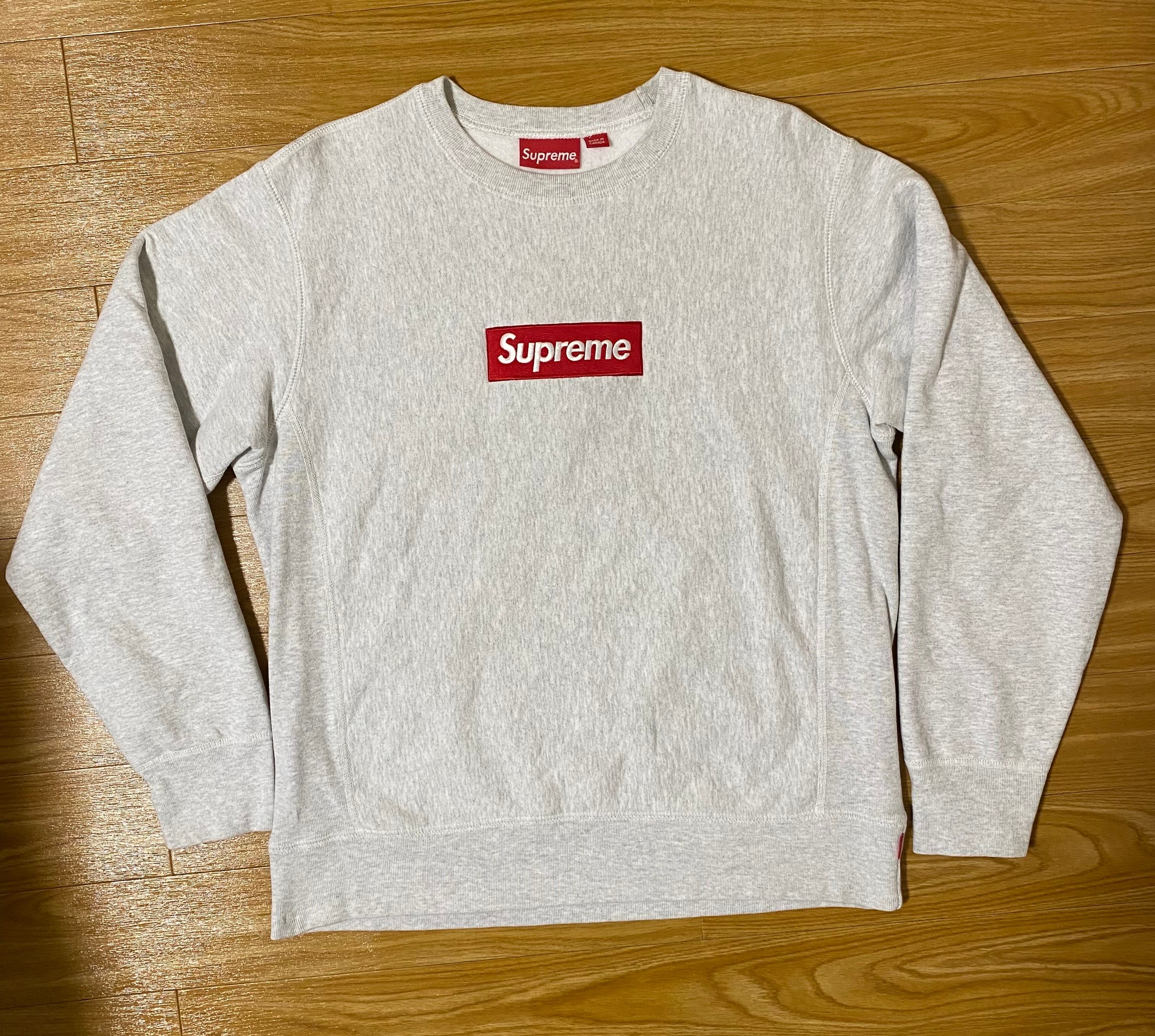 Supreme Box Logo Crewneck Sweatshirt "Ash Grey" (18FW)