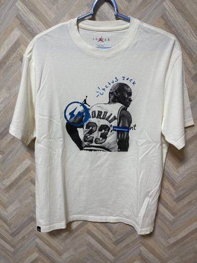 Air Jordan Travis Scott Fragment Tee "White"