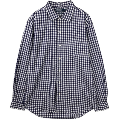 古着 ラルフローレン Ralph Lauren POLO by Ralph Lauren BONNARD 長袖 コットンチェックシャツ メンズM相当/eaa643451