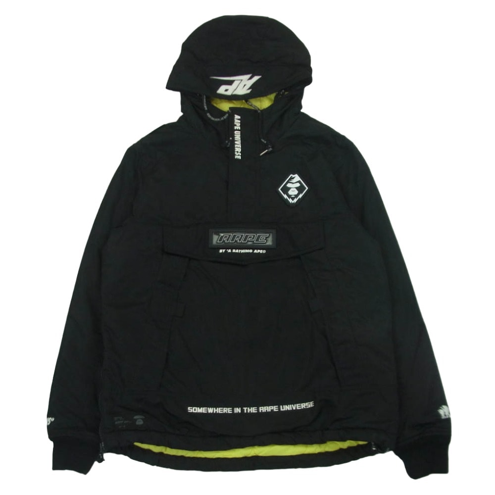 A BATHING APE アベイシングエイプ APPJKM7246XXB AAPE エーエイプ 中綿 アノラック パーカー フード付き ナイロン ジャケット ブラウン系 M【中古】