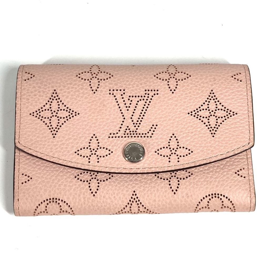 ルイヴィトン LOUIS VUITTON ポルトモネ・アナエ M64050 モノグラムマヒナ コンパクトウォレット フラップ コインケース 財布 2つ折り財布 モノグラムマヒナ マグノリア ピンク