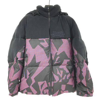 ルイヴィトン LOUIS VUITTON ダウンジャケット RM231M BIMATERIAL HOODED 23SS 48 1AAUTR ブラック