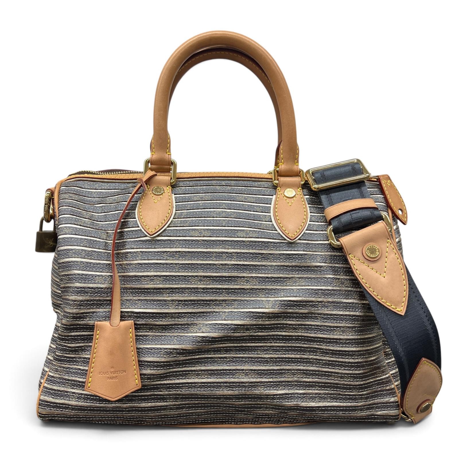 LOUIS VUITTON 極希少 美品 ルイヴィトン スピーディ バンドリエール30 モノグラムエデン アルジャン 2way ミニボストン ショルダーバッグ M40358 PVC レザー TR1130 2010SS Y2K LV ABランク 中古 鑑定済