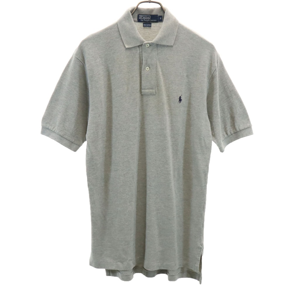 Polo by Ralph Lauren ポロバイラルフローレン 半袖 ポロシャツ S グレー 鹿の子地