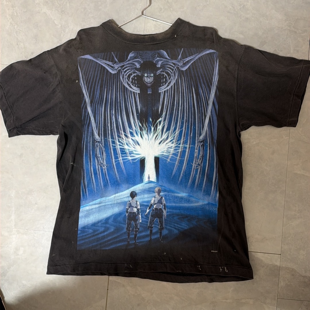 SAINT Mxxxxxx x Attack On Titan AOT SS Tee "Black"