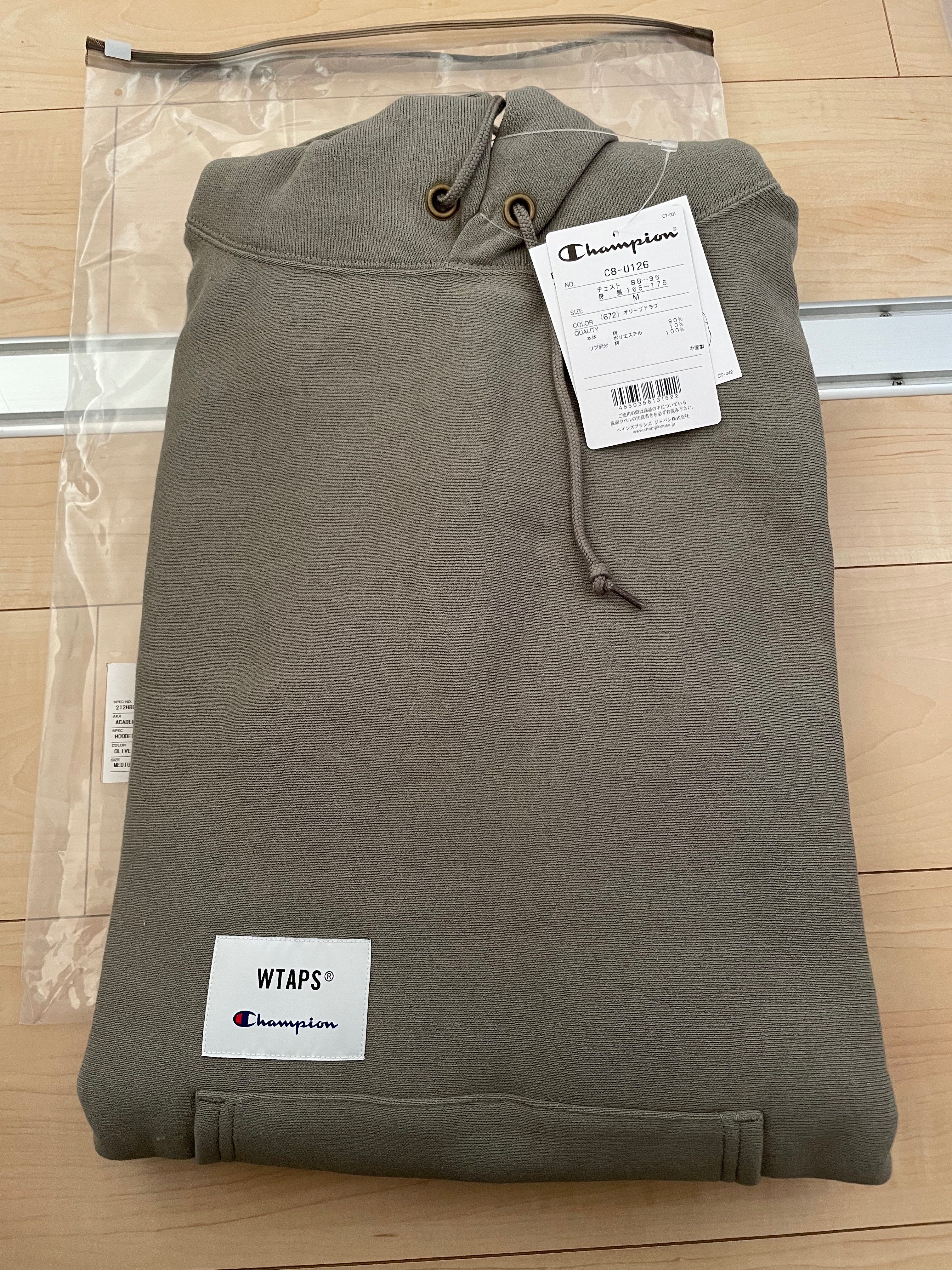 Wtaps ACADEMY / HOODED / COTTON. CHAMPION. REVERSE WEAVE "Olive Drab"(672)