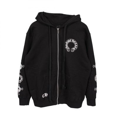 クロムハーツ ホースシュー フローラルクロス ジップアップ フーディー クロムハーツ ホースシュー フローラルクロス ジップアップ フーディー