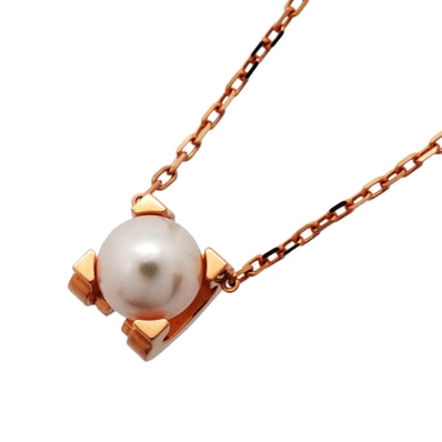 ★最終価格【6jib0625】カルティエ ネックレス Cドゥ K18PG ピンクゴールド パール【中古】レディース