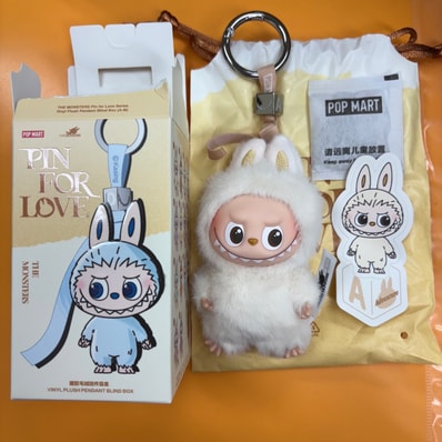 POP MART THE MONSTERS (LABUBU) Pin for Love Series-Vinyl Plush Pendant (A-M) A