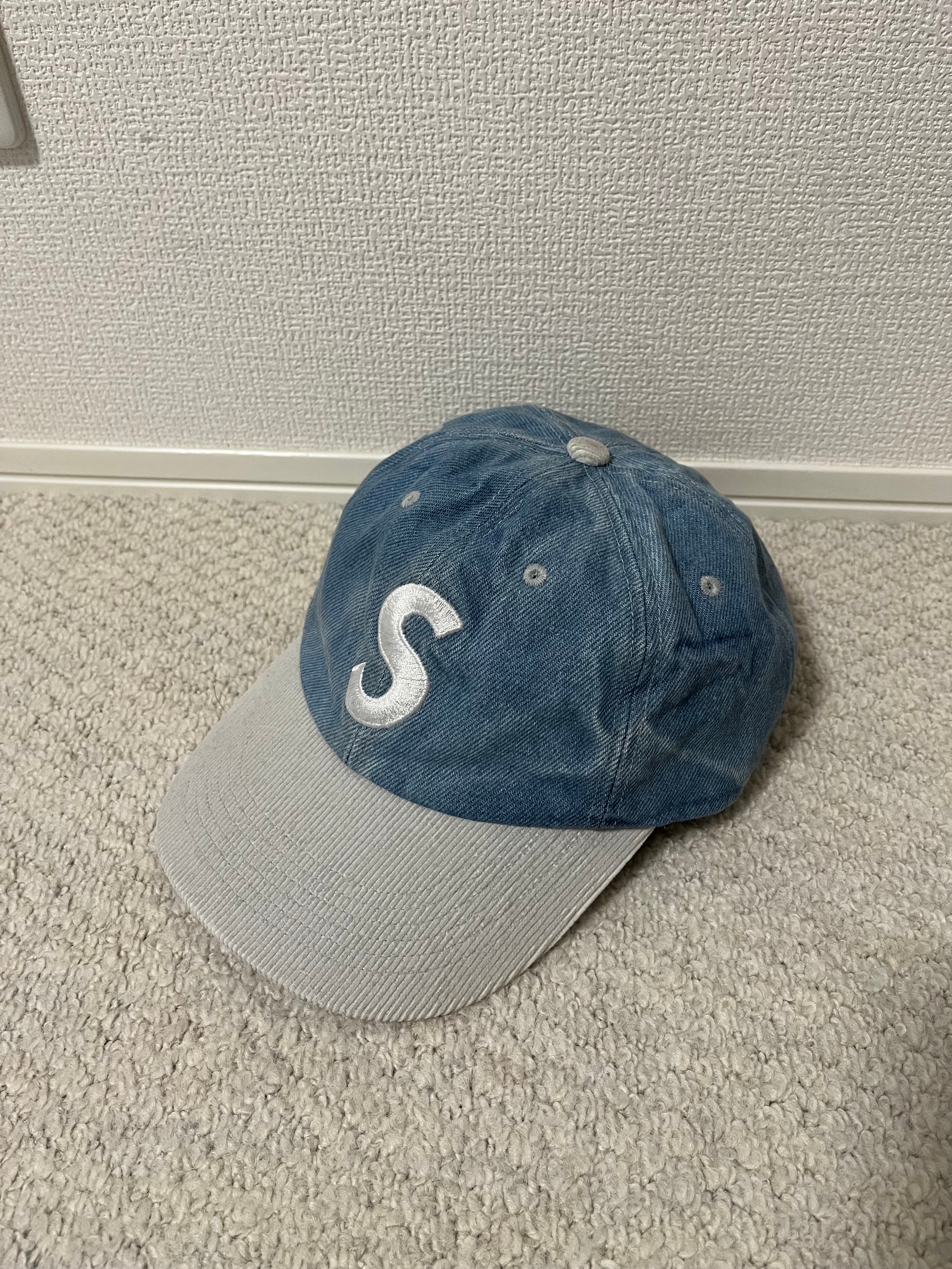 Supreme 2-Tone S Logo 6-Panel "Washed Denim"