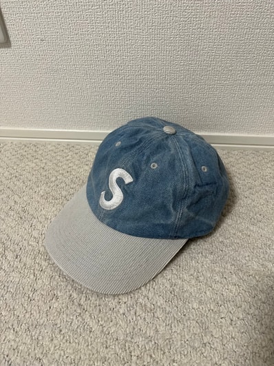 Supreme 2-Tone S Logo 6-Panel "Washed Denim"