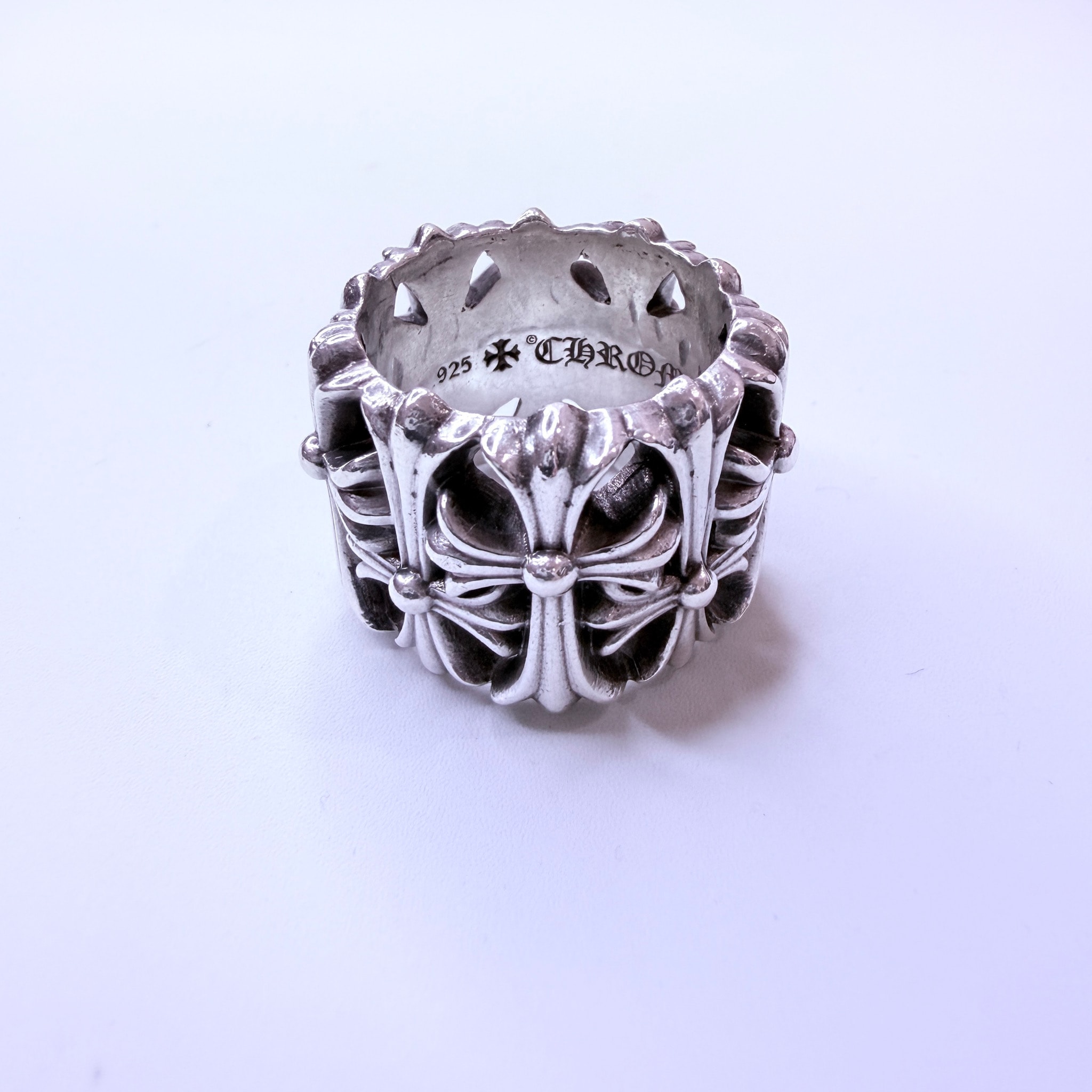 Chrome Hearts Cemetery Cross RIng "Silver"
