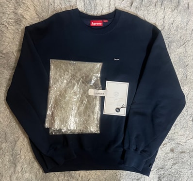 Supreme Small Box Crewneck (25FW) "Navy"