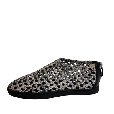 エルメス HERMES スリッポン オキシジェン スニーカー フラットシューズ グレー