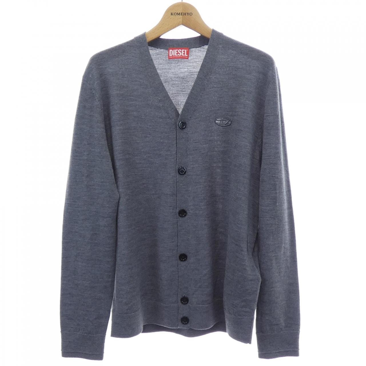 Diesel M-Fenny Indigo Shirt-Cardigan With Phoenix Logo 