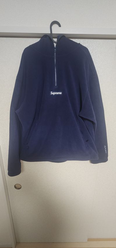 Supreme Polartec Facemask Half Zip Hooded Sweatshirt "Navy"