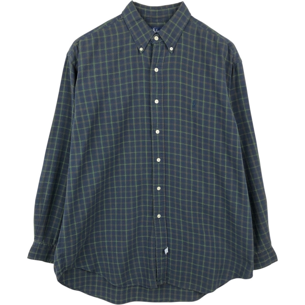 古着 ラルフローレン Ralph Lauren 長袖 ボタンダウンチェックシャツ メンズL相当/eaa662031