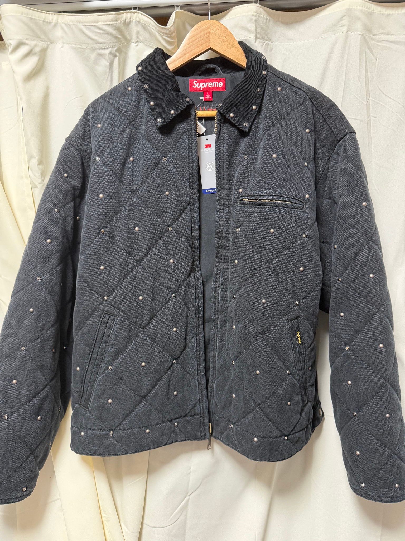 Supreme x b.b. Simon Quilted Work Jacket "Black"