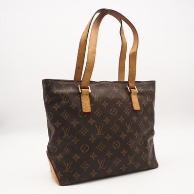 LOUIS VUITTON ルイ・ヴィトン モノグラム カバピアノ M51148 ハンドバッグ ブラウン ベージュ コーティングキャンバス レザー レディース