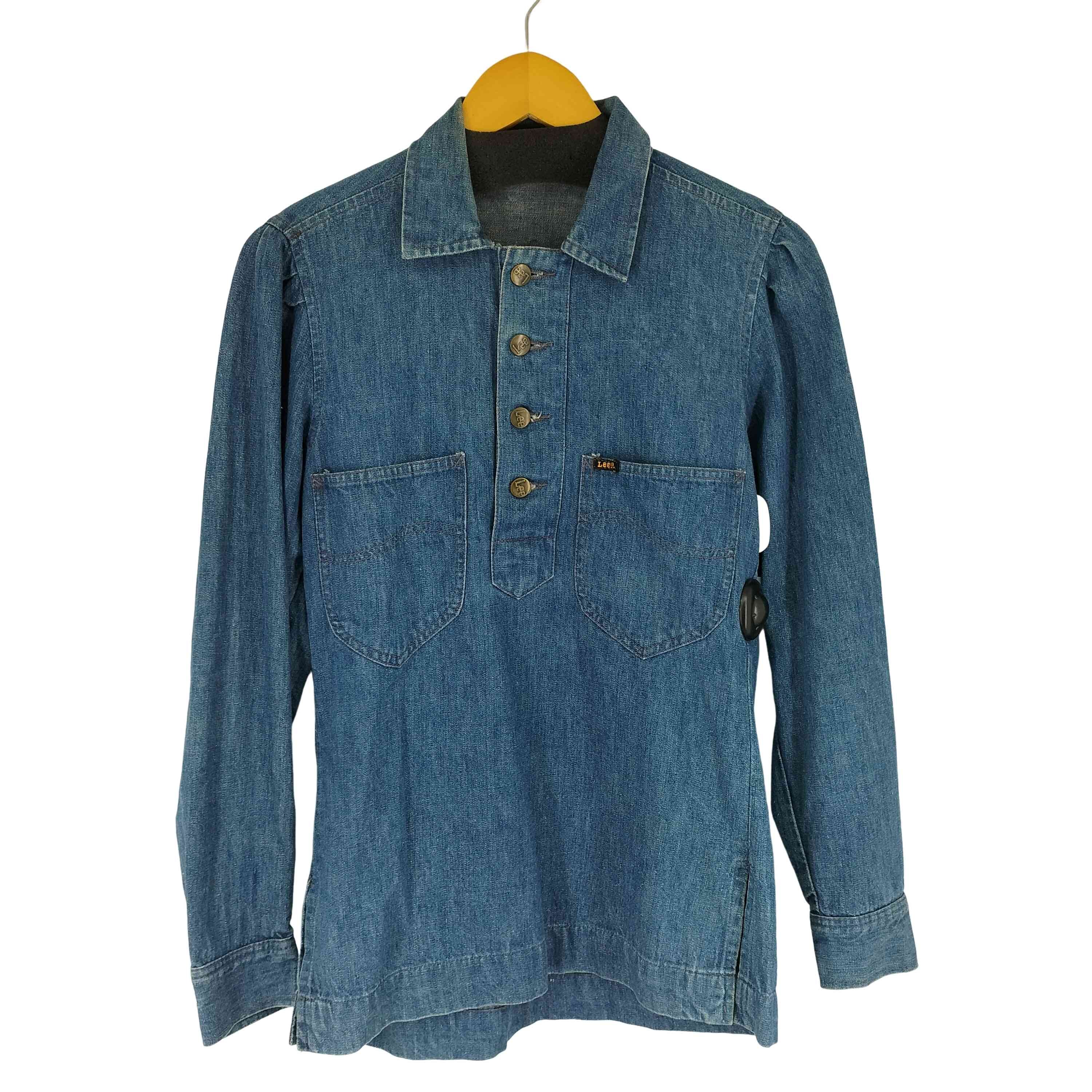 70S デニム プルオーパーシャツ【1142174924351】