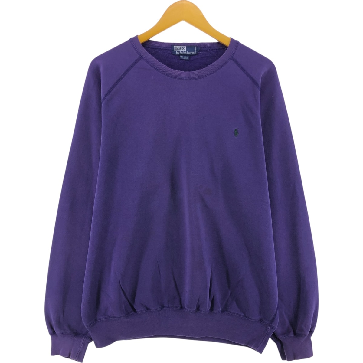 古着 ラルフローレン Ralph Lauren POLO by Ralph Lauren ワンポイントロゴスウェットシャツ トレーナー メンズL相当/eaa524030