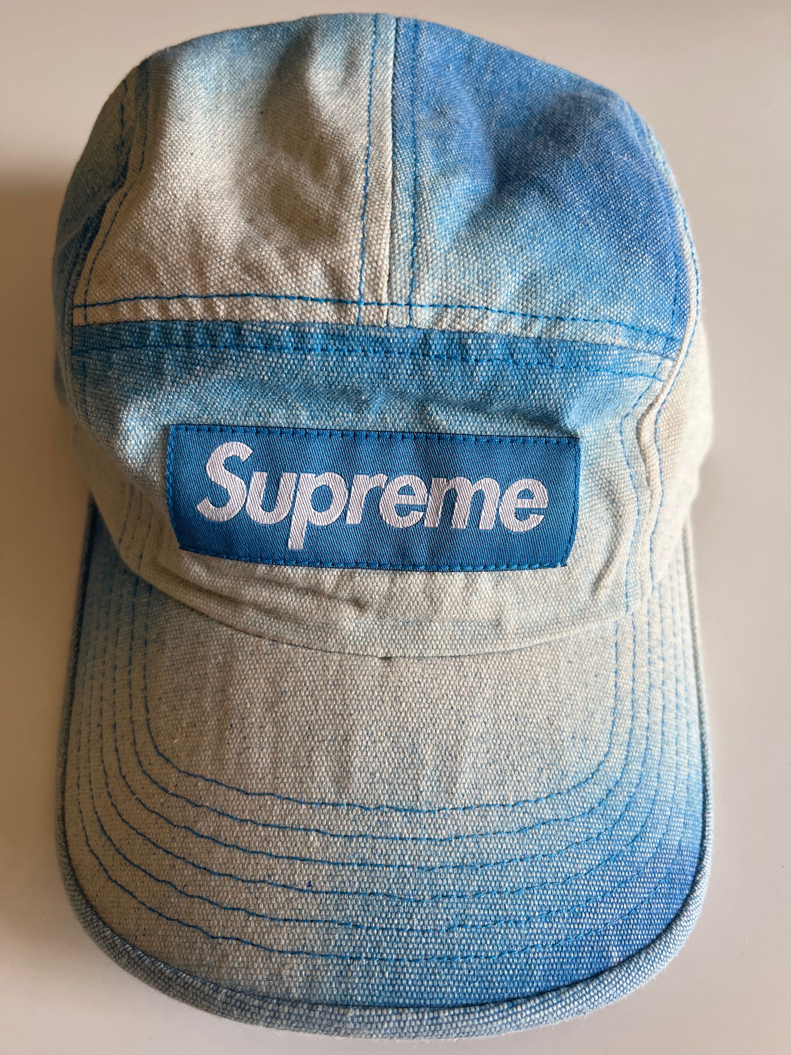 Supreme Spray Canvas Camp Cap "Blue"