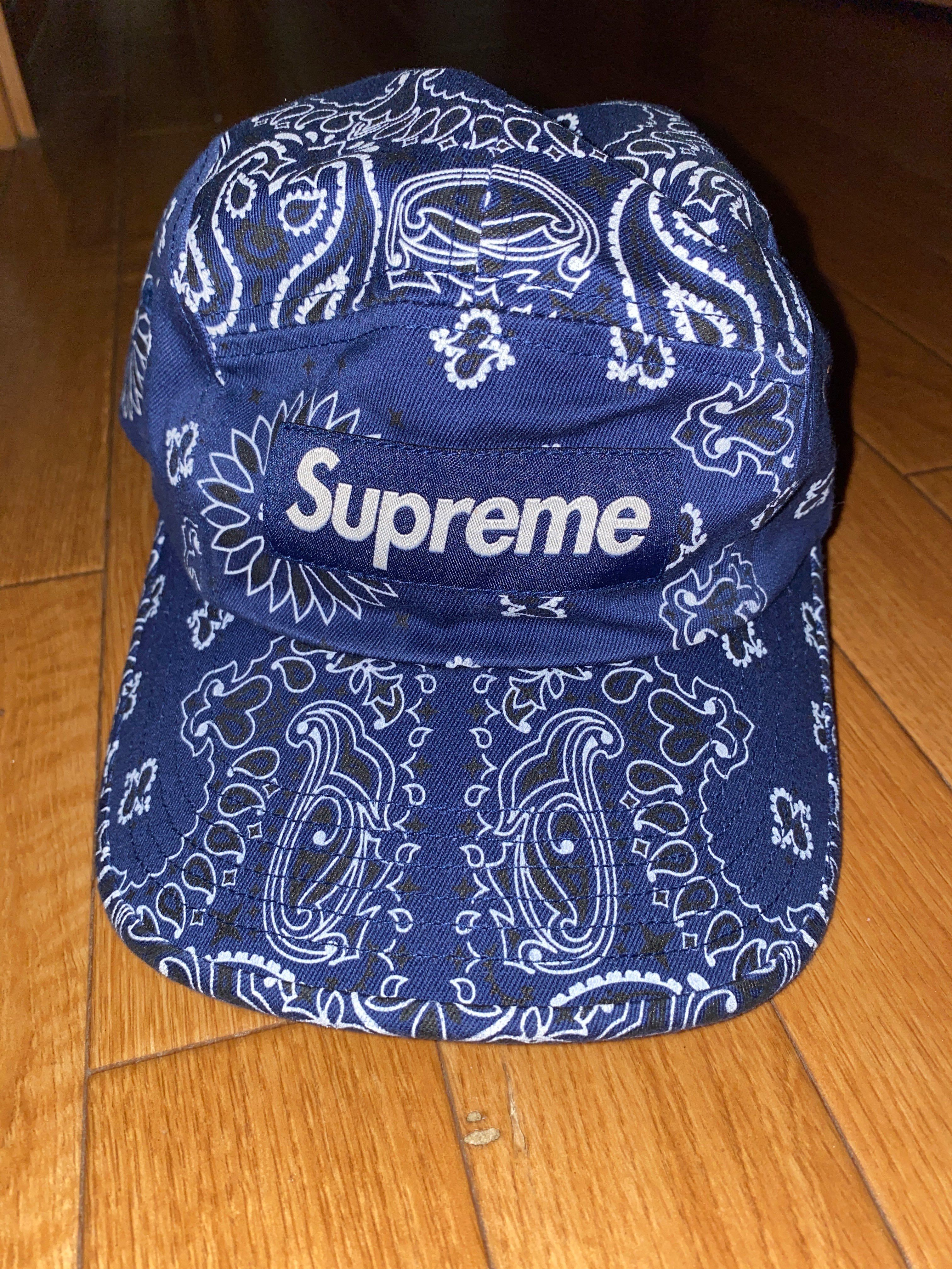 Supreme Bandana Camp Cap "Navy"