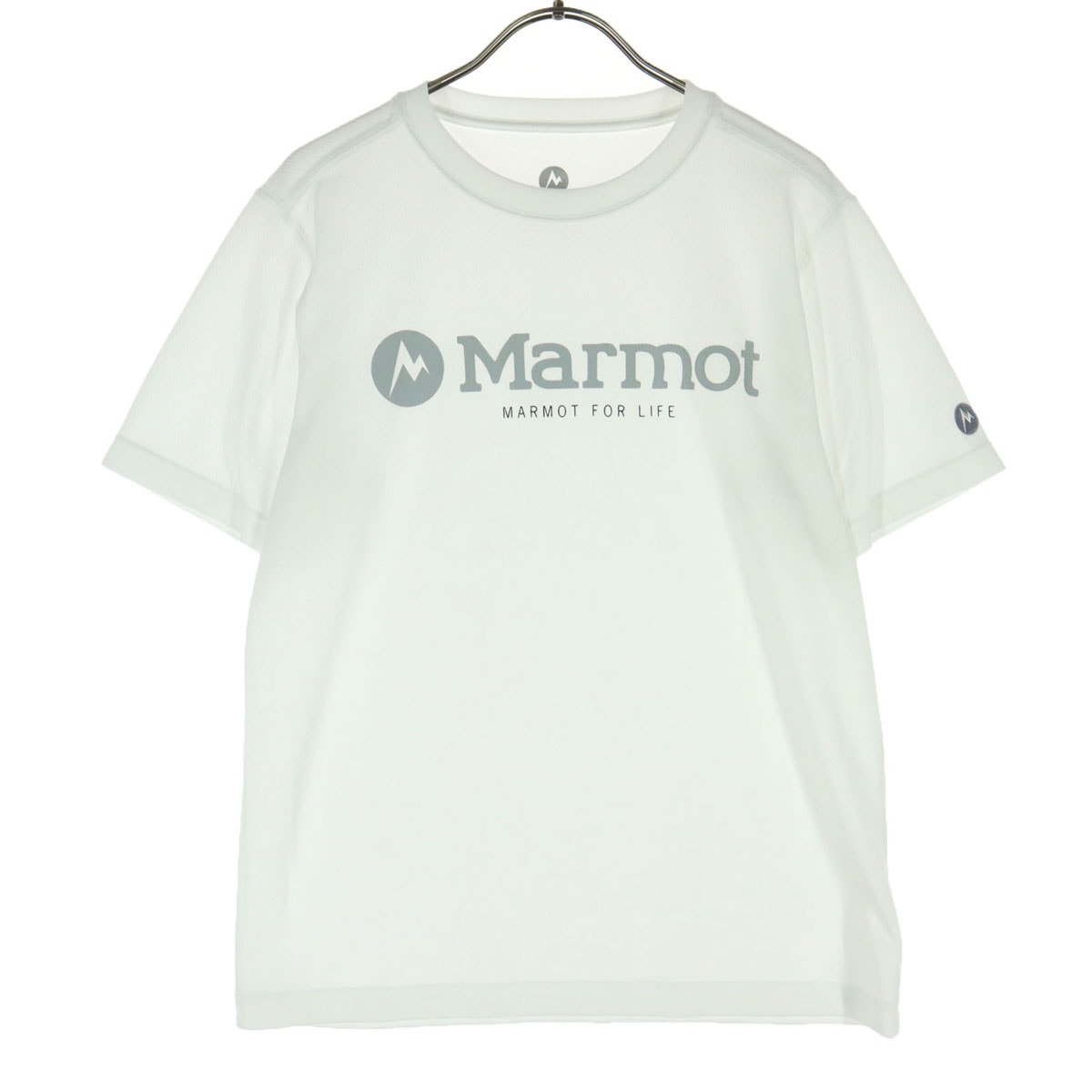 美品 MARMOT マーモット 半袖 メッシュ Tシャツ S アイボリー