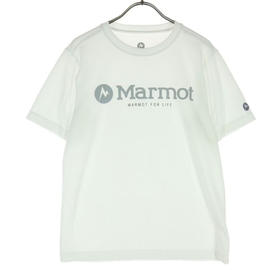 美品 MARMOT マーモット 半袖 メッシュ Tシャツ S アイボリー