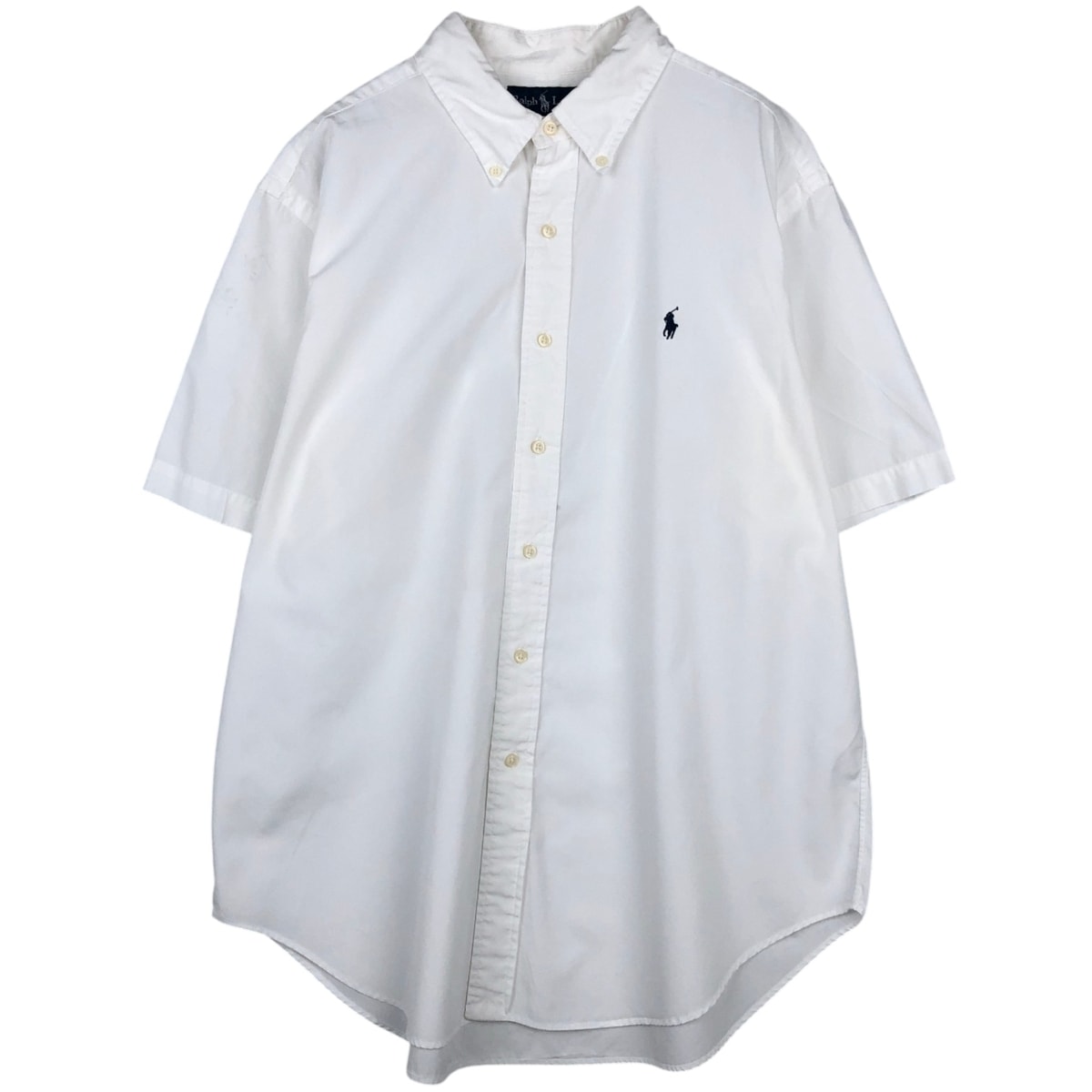 古着 ラルフローレン Ralph Lauren CLASSIC FIT 半袖 ボタンダウンシャツ メンズXL相当/eaa641639