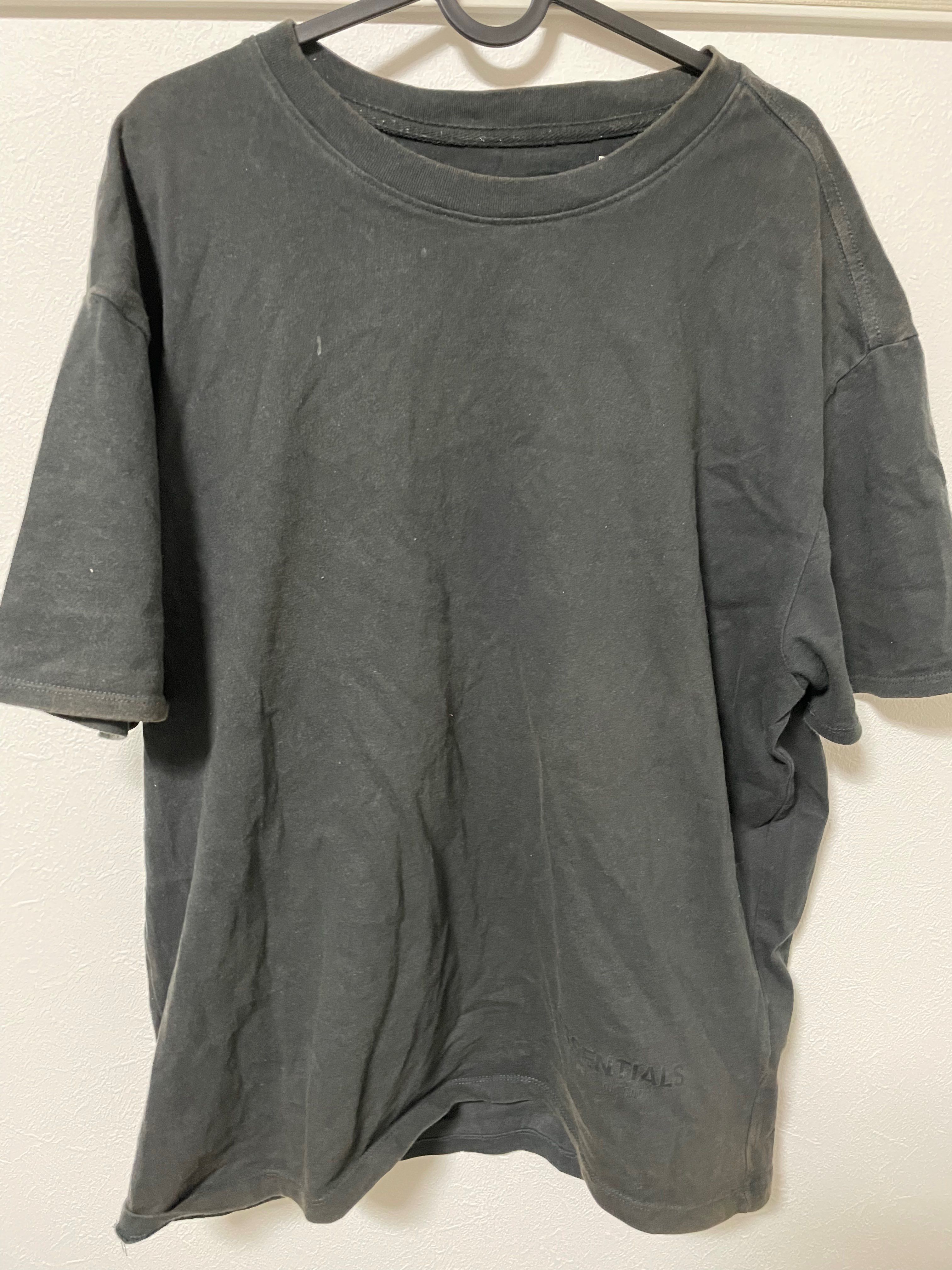 FEAR OF GOD ESSENTIALS Logo Boxy T-Shirt "Black"