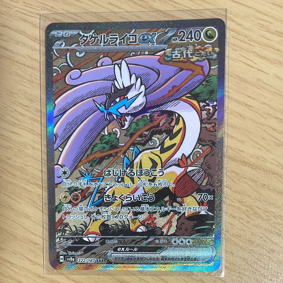 タケルライコex SAR [SV8a 222/187](ハイクラスパック「テラスタルフェスex」)