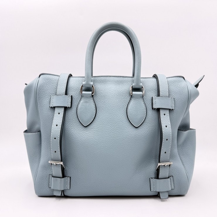 HERMES(エルメス)ピュールサングル31 ハンドバッグ ヴィンテージ シエル トリヨンクレマンス シルバー レディース【中古】
