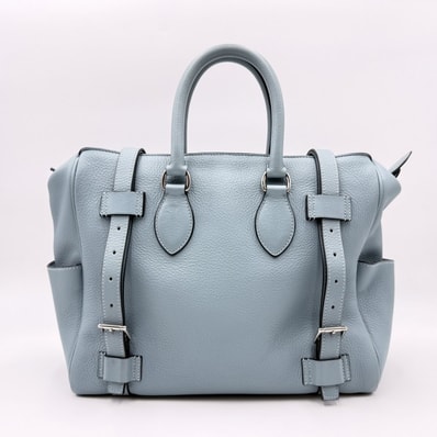 HERMES(エルメス)ピュールサングル31 ハンドバッグ ヴィンテージ シエル トリヨンクレマンス シルバー レディース【中古】