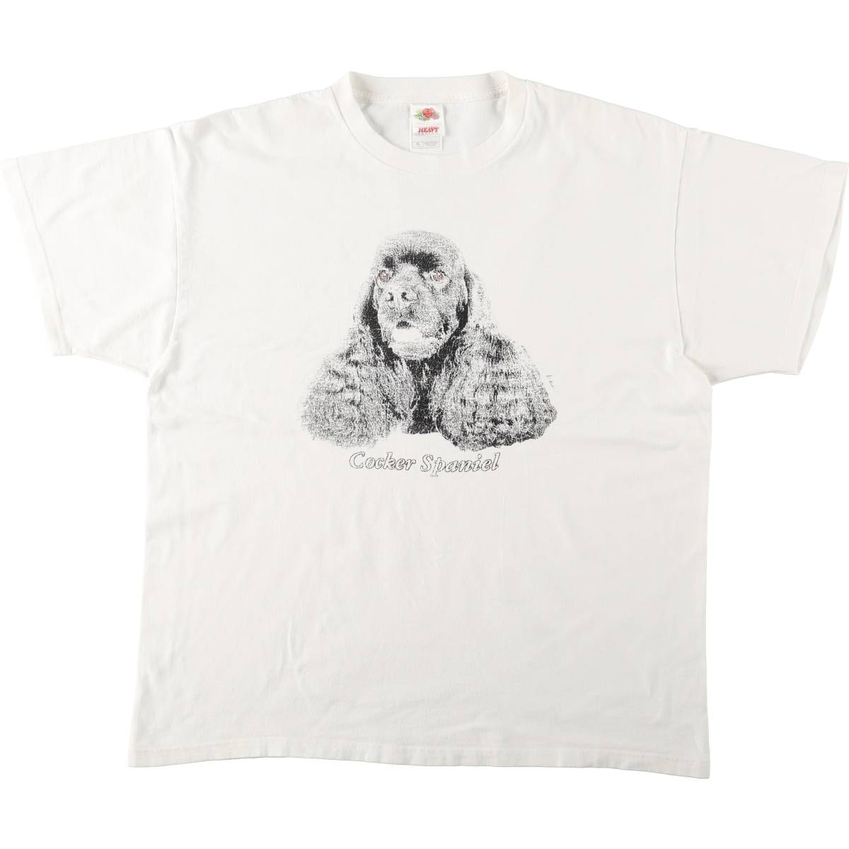 古着 フルーツオブザルーム FRUIT OF THE LOOM COCKER SPANIEL コッカースパニエル 犬柄 アニマルTシャツ メンズXL相当/eaa667333