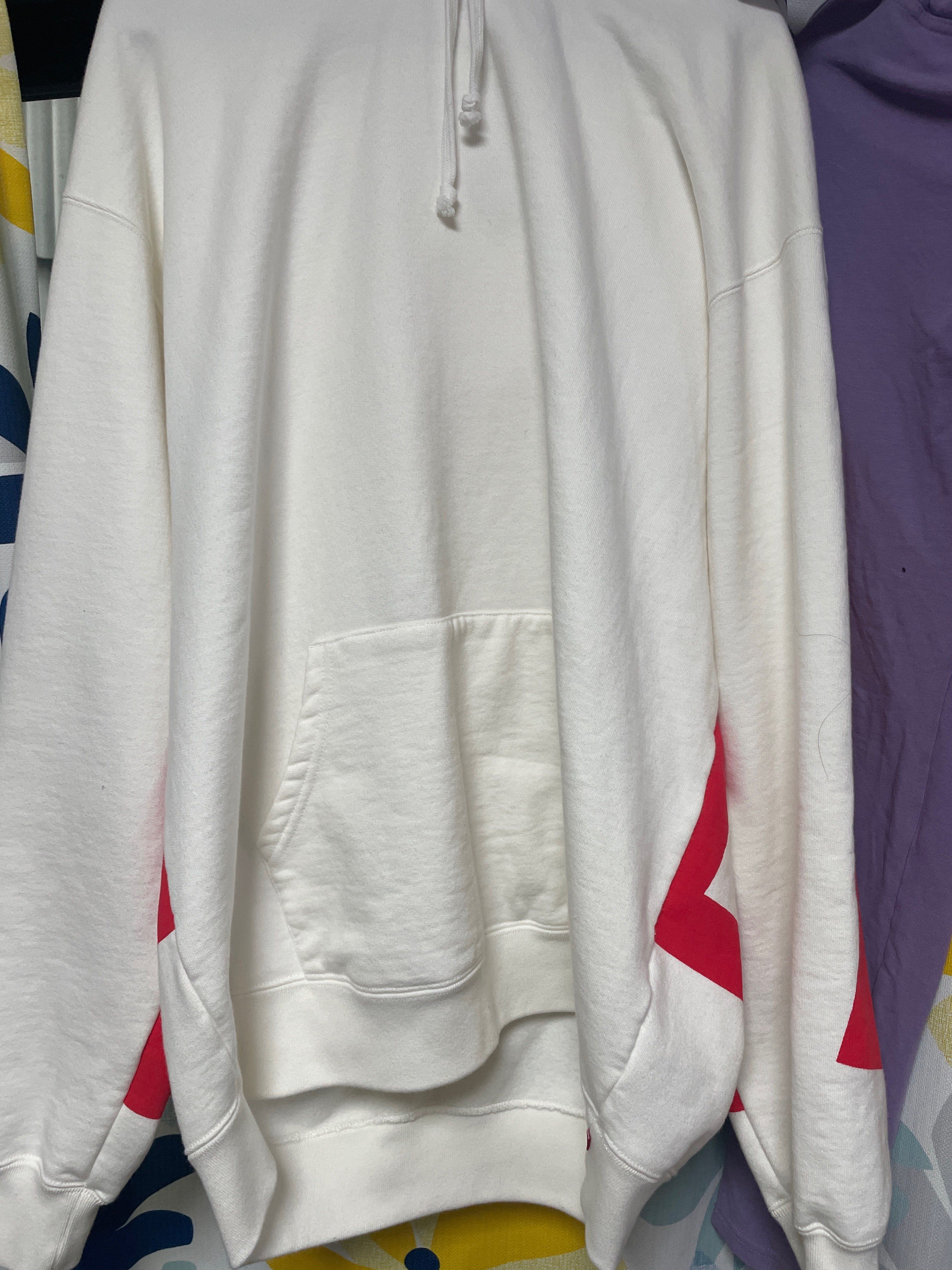 Supreme Big Logo Hooded Sweatshirt "White"