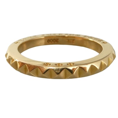 CHROME HEARTS クロムハーツ(原本無) 22K TFP PNK BIG トゥルー ファッキンパンク ビッグパンク リング ゴールド系 22号【中古】