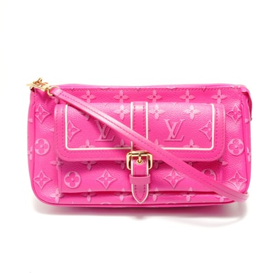 ヴィトン LV ポシェットアクセソワール モノグラム・フューシャ ショルダーバッグ【中古】