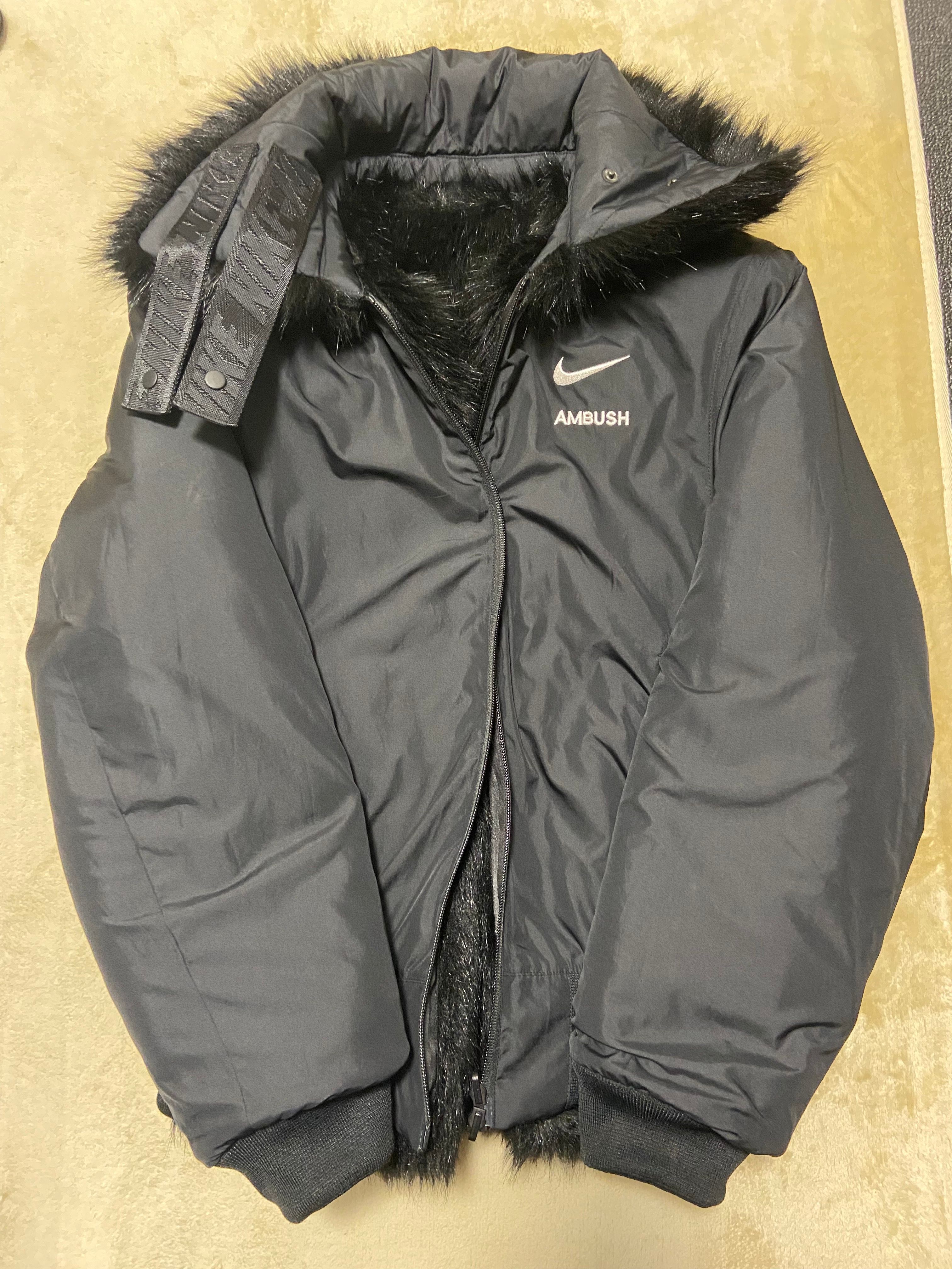 Nike x Ambush Women's Reversible Faux Fur Coat "Black"