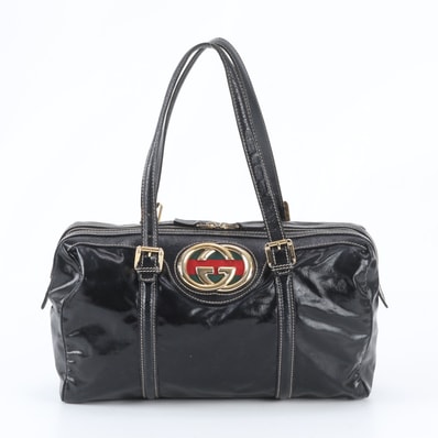 ■美品 グッチシェリー ライン インターロッキングG 170010