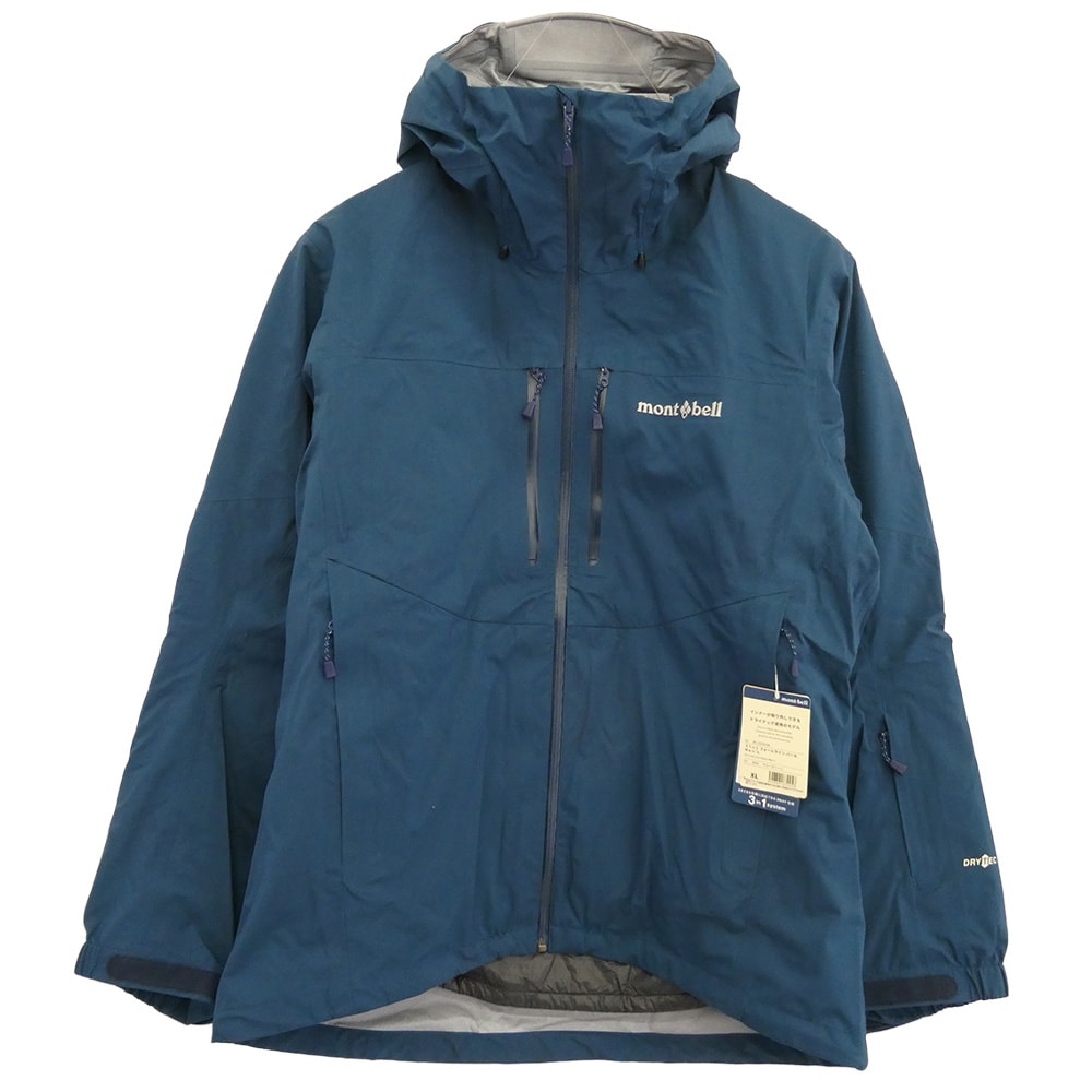 mont-bell モンベル ジャケット 1102504 3in1 フォールラインパーカ 3WAY ジャケット ブルーグリーン XL【極上美品】【中古】