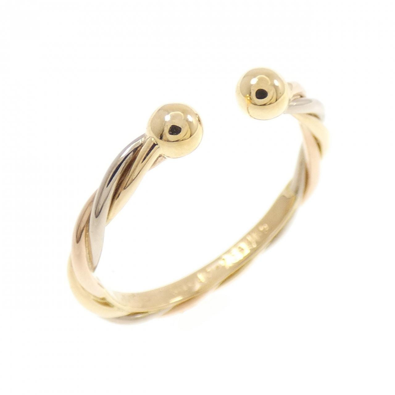 カルティエ 750スリーカラー リング