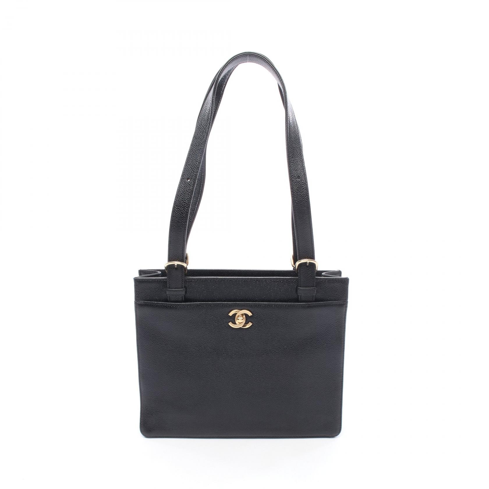シャネル CHANEL トートバッグ バッグ キャビアスキン(グレインドカーフ) レディース ブラック系 【中古】