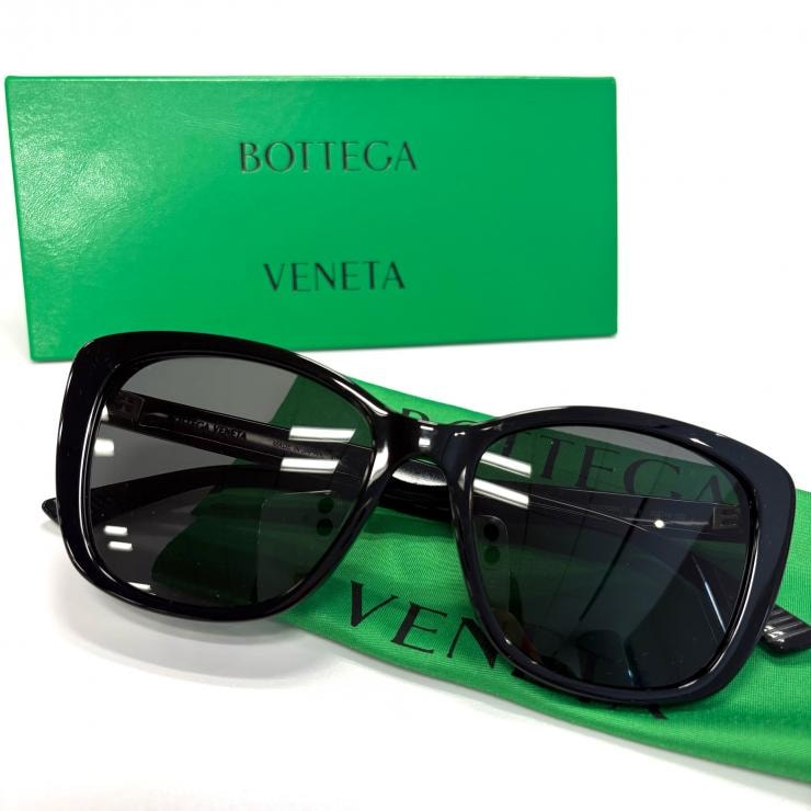 BOTTEGAVENETA サングラス ブラック BV1079SK 001 55□18-150 ケース付 鑑定済み 正規品 ボッテガヴェネタ
