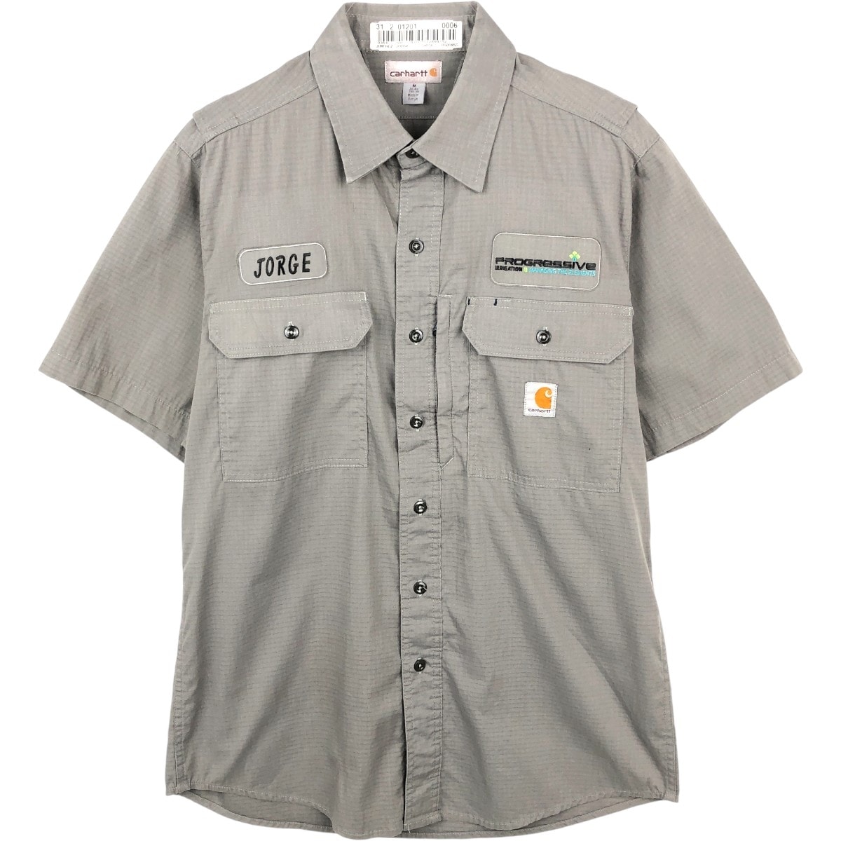 古着 カーハート Carhartt アドバタイジング 半袖 ワークシャツ メンズM相当/eaa668078