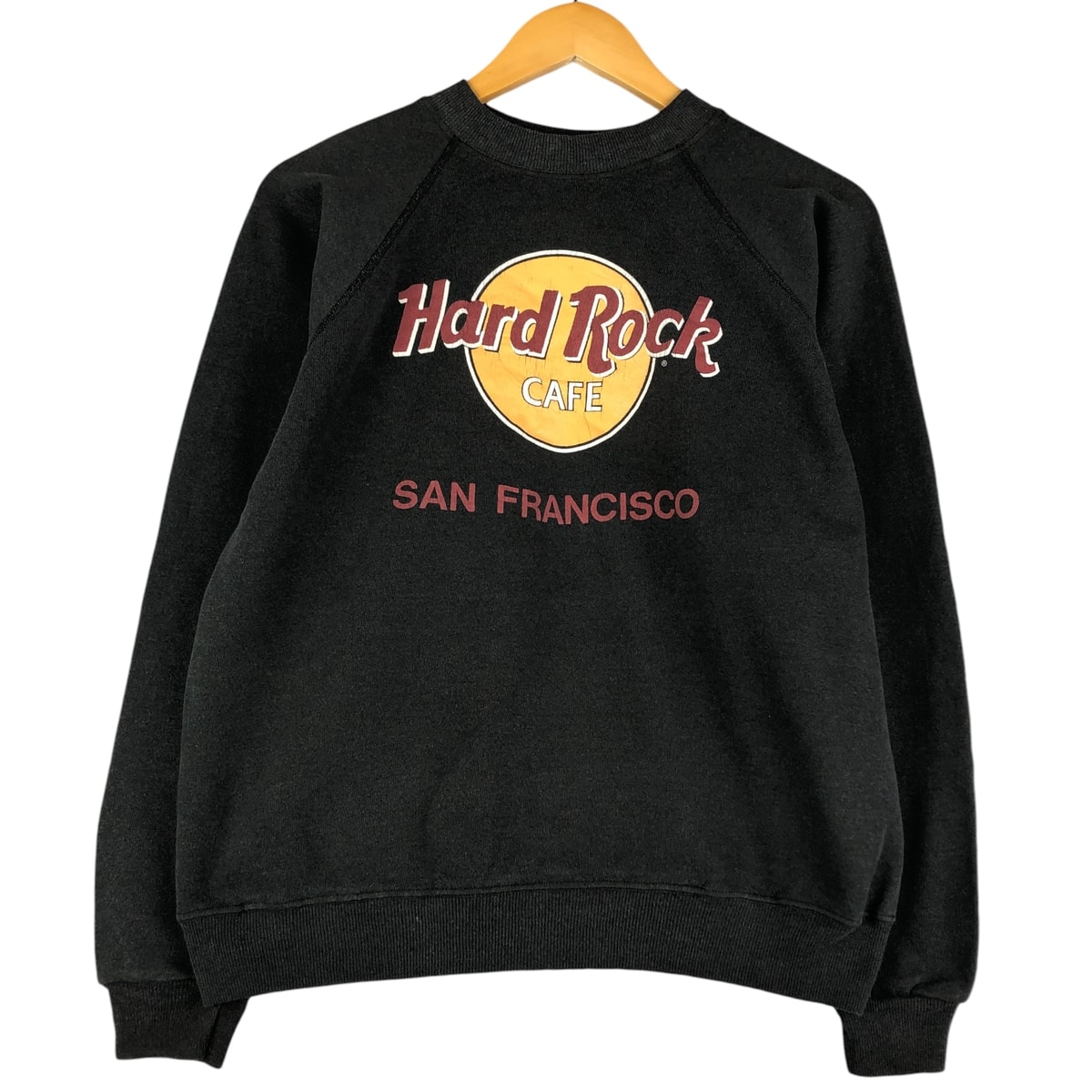 古着 80年代 ヘインズ Hanes 青タグ HARD ROCK CAFE ハードロックカフェ アドバタイジング スウェットシャツ トレーナー USA製 メンズL相当 ヴィンテージ/eaa596703