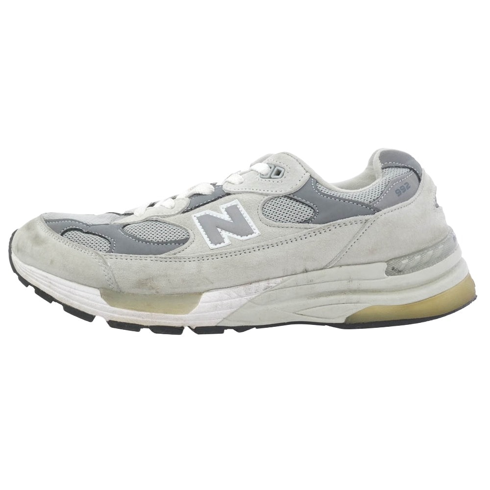 NEW BALANCE ニューバランス スニーカー M992GR 992 Gray スエード切替 ローカットスニーカー グレー系 27cm【中古】