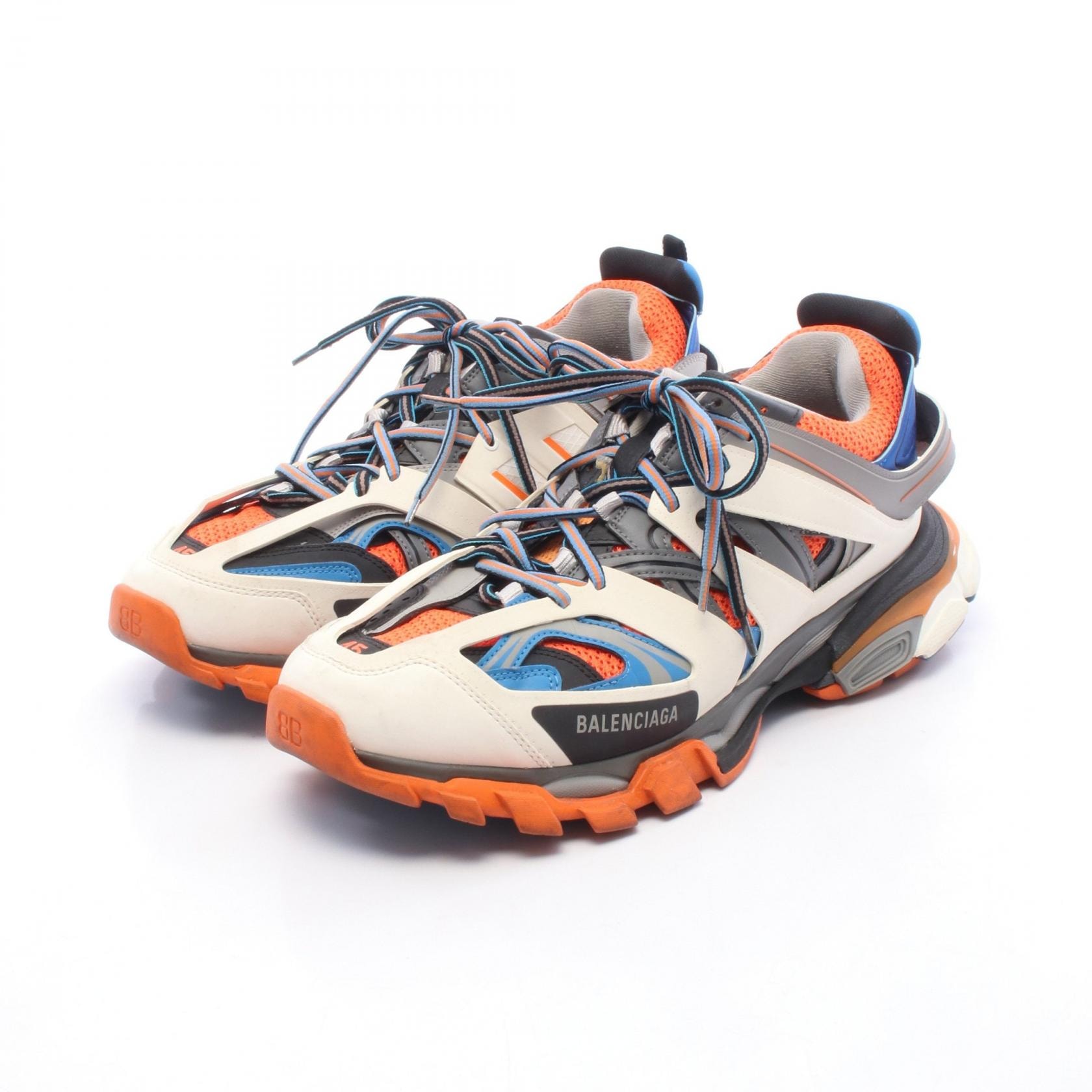 バレンシアガ BALENCIAGA TRACK トラック スニーカー 靴 ファブリック メンズ オレンジ系 / ホワイト系 / マルチカラー 542023 【中古】